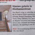 14 februari 2013 Brabants Dagblad vooraankondiging
