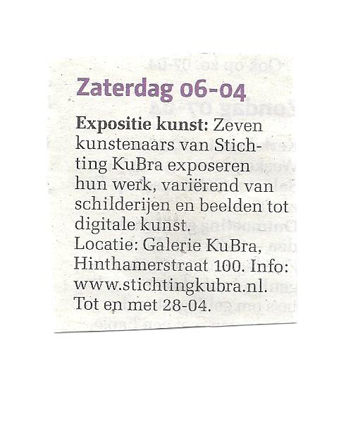 publicatie Stadsblad den Bosch 3 april 2013